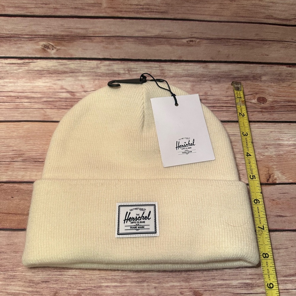 **NEW** Herschel Cream Beanie Hat